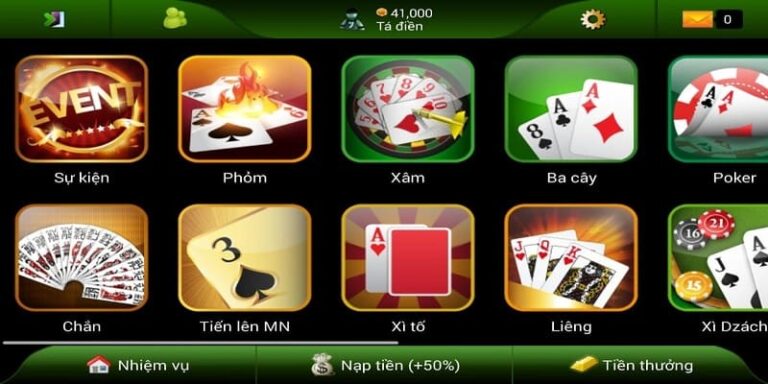 Thế giới game bài thượng hạng